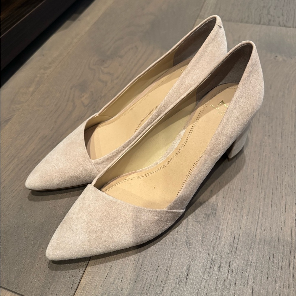Marc Fisher Yovani Pointed Toe Pump Suede